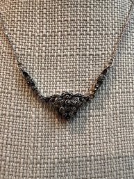 MARCASITE NECKLACE  On Silver Chain