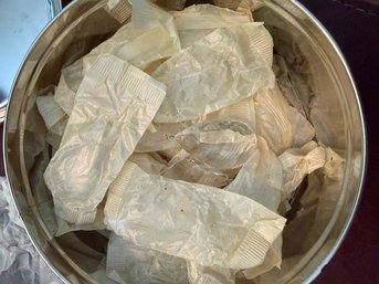 Tin Full Of NEW Old Stock, Chandelier Crystals