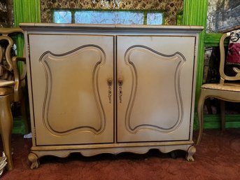 Exceptional MCM Bar With Formica Expanding Top