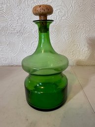Peedee Made In Italy Emerald Glass Decanter