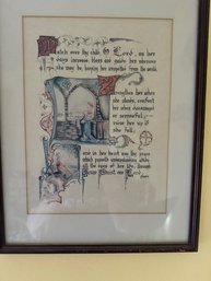 Antique Calligraphy Child's Prayer