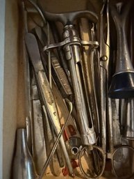 Box Of Vintage Medical, Etc Tools