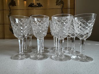A Group Of Waterford Alana Crystal Cordial Glasses