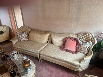 French Hollywood Regency 2 Piece Couch