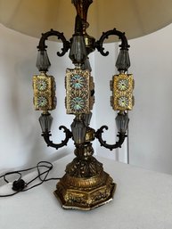 Spectacular Retro Multi Light Table Lamp!  Extra Mid Century !! See All Photos!