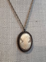 Retro Cameo Necklace