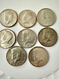 Group Of Kennedy Half Dollars 1964- 1967 (#10)