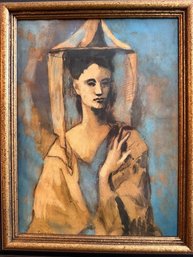 Picasso 'woman From Mallorca' Print Framed