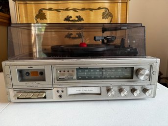 Emerson M2660 Cassette And 8 Track AM FM Record Player