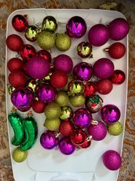 Glass Christmas Ball And 2 Pickles!