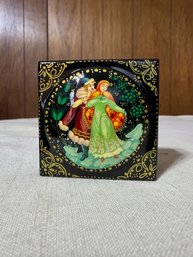 Russian Lacquer Box Approx 2.5' Square