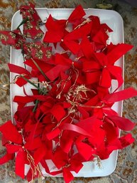 Beautiful Christmas Red Bow And Teddy Bears Decorations