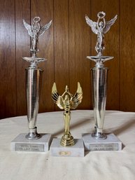 Group Of Trophies From The Hotel Evans On Lake Evans