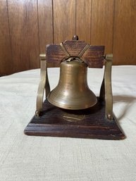 Brass Liberty Mounted Replica Independence Hall Approx 7'