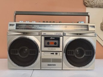 SANYO AMFM Radio And Cassette Player Boom Box 1980