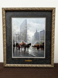 G Harvey 'Springtime In New York' S/N Lithograph
