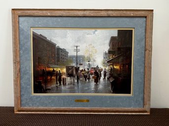 'immigrants In A New Land' G. Harvey Signed And Numbered L/Edit Lithograph