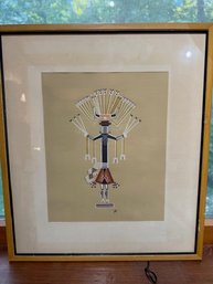 Black Goddess Of The North From The Navajo Mountain Chant Sand Art