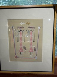 Dew Maidens Of The North And West Native American Chant Sand Print Navajo Healing Art