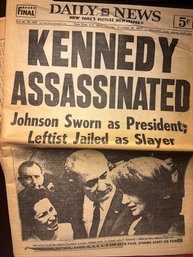 Kennedy Assassinated NY State Democrat, Weekly Reader, Daily News