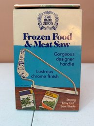 Vintage Frozen Food And Meat Saw With Box