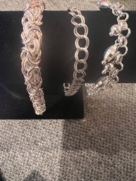 3 Bracelets 2 Definitely 925 Middle No Markings...