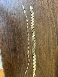 2 Sterling Silver Bracelets 925