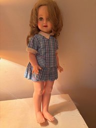 Two Vintage Dolls And Clothing See All Photos