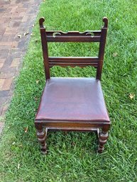 Solid Desk Chair Early 20th Century