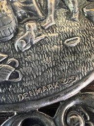 Vintage Hand Mirror Made In Denmark Evening Bag Sized