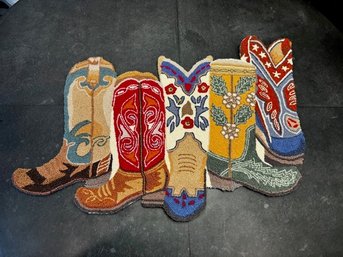 Western Cowboy Boot Rug Approx 25 X 34'