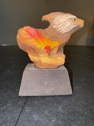 Power Of One By Rick Cain Carved And Painted Bald Eagle