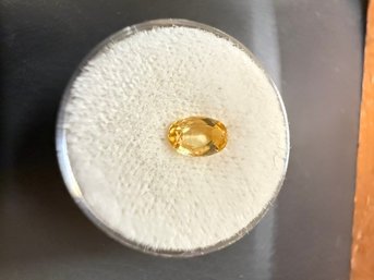 Imperial Topaz, 1.06 Ct Oval Cut .75