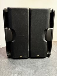 JVC Pair Of Speakers SP-C77BK Labyrinth Aero Port Super Woofer Black