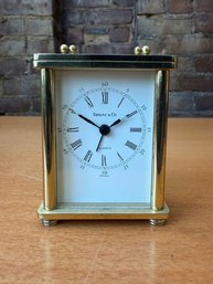 Tiffany Clock Engraved  For Tom From Peg  Tom John Set Designer Peggy Lee