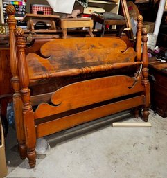 2 Sets Of Bed Frames, Maple With Head And Foot Boards