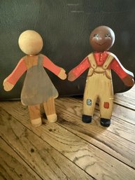 Americana Hand Painted Wooden Figures