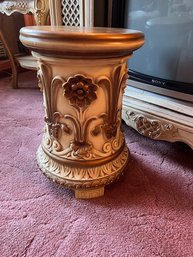 Hollywood Regency Gilded Pedestal Approx 20' H