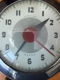 E. Ingraham Co 1940 Sentinel Wafer Electric Vintage Wall Clock  Model SK174