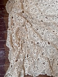Twin/full Size Hand Crocheted Bed Spread