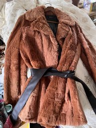 Fabulous Rabbit Belted Jacket Size Medium