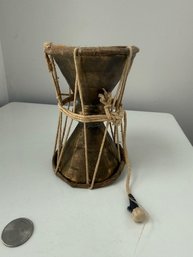 African Hand Held Finger Drum 1960's