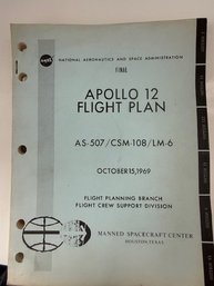 A Rare Find~ Apollo 12 Flight Plan A S-507/CSM-108/LM-6 Oct 15, 1969