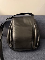 Charles Jourdan Supple Black Leather Bag Excellent Condition