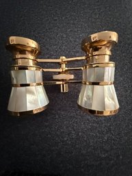 Tasco 3X Mother Of Pearl Opera Glasses/Binoculars With Case And Cloth