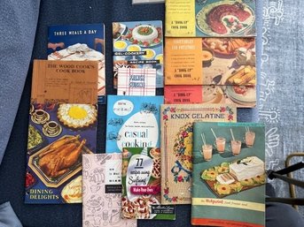 Large Collection Of Mid Century Cookbooks/Pamphlets