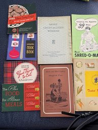Vintage Varied Cooking Books And Pamphlets 1950's-60's