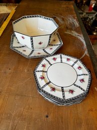 RARE Wedgwood Set Of 10 Plates, Bowl And Serving Platter Wedgwood Etruria England C4501
