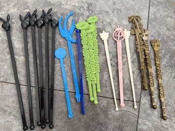 Vintage Swizzle Sticks! Play Boy Club,restaurants, Bermuda, Tahatian Castaways, 007 Getaway