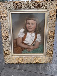 8 X 10 Mid Century Photo Frame Metal